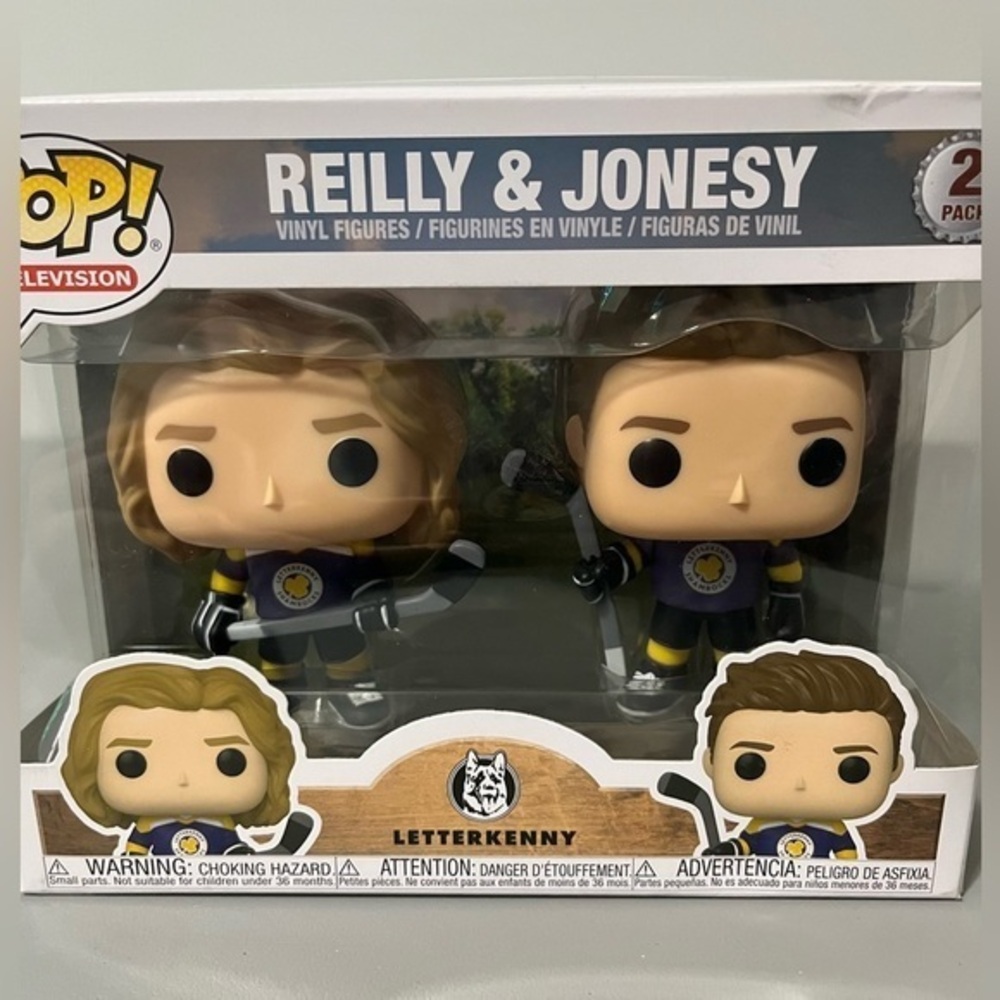3/25$(Mix) Funko Pop, Television Letterkenny Reilly & Jonesy 2-Pack New